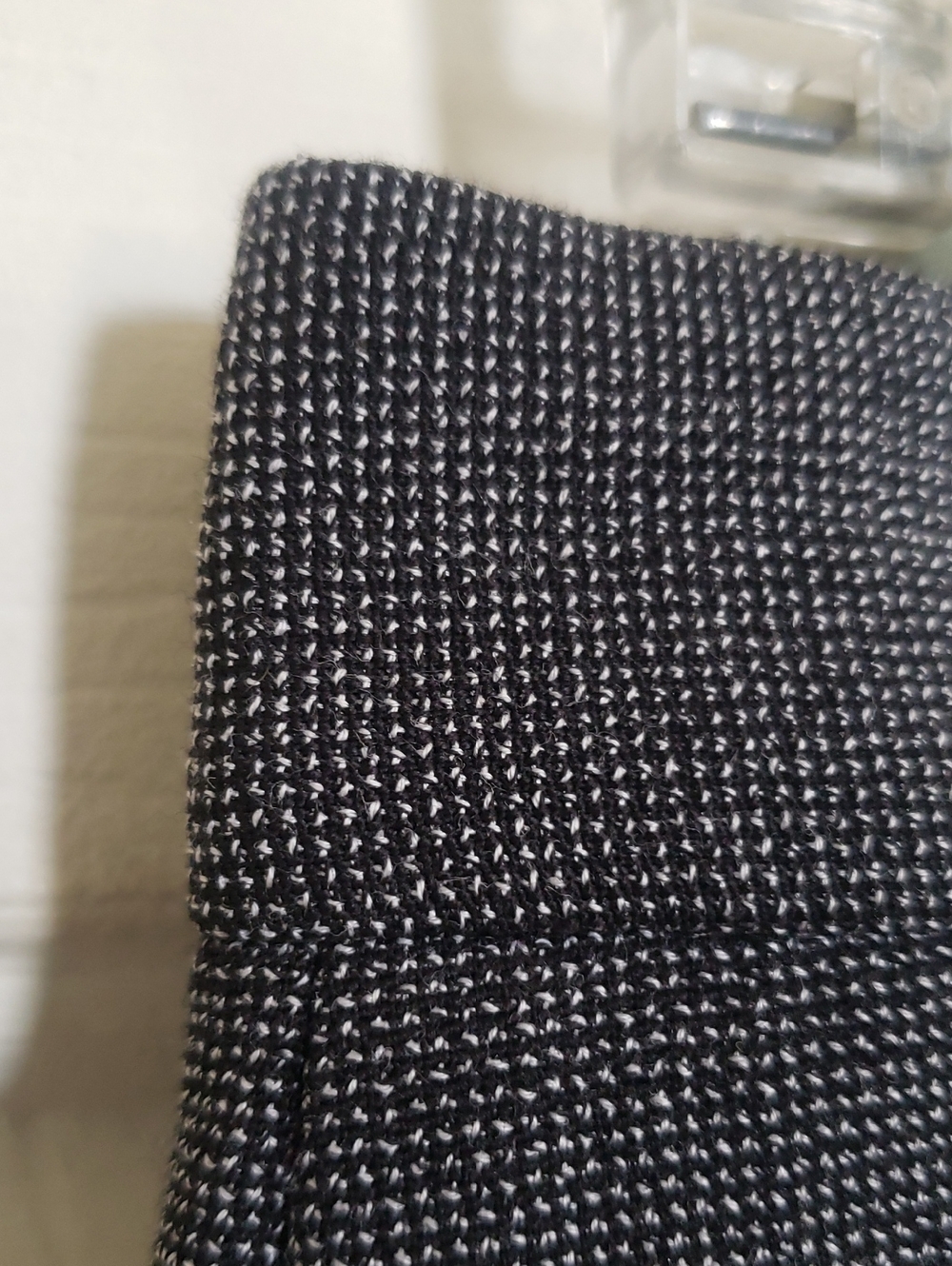 THEORY Emery Black White Tweed Straight‑Leg Trouser Pant | Virgin Wool Blend | 2 - Picture 3 of 14